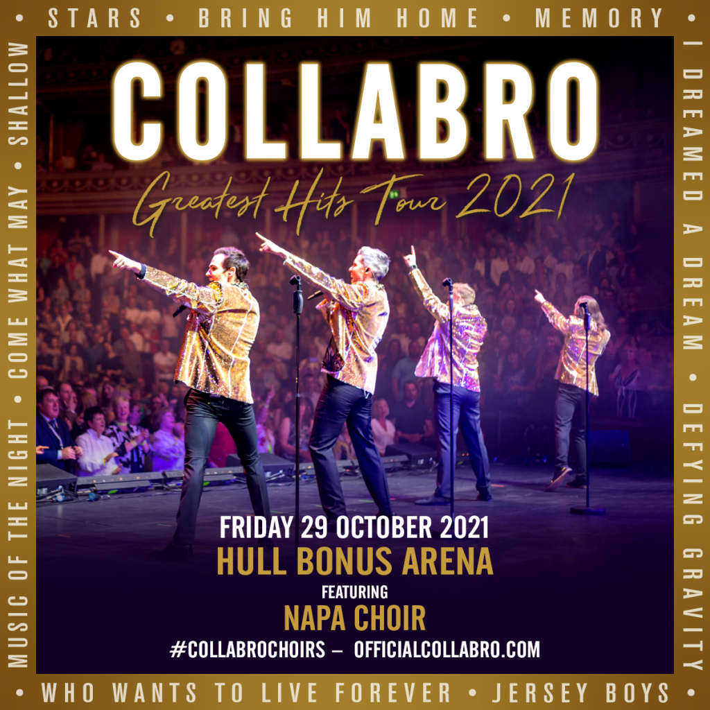 Collabro to perform with Hull choir when they perform at the Bonus Arena
