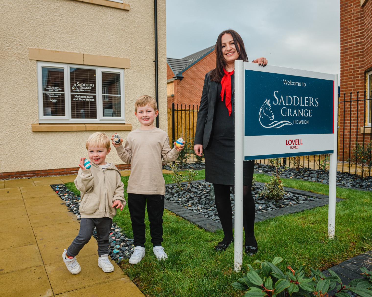 Howden children’s creativity “set in stone” at Lovell development