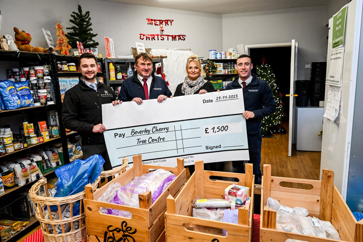 Local housebuilder donates £1,500 to Beverley Cherry Tree Community Centre